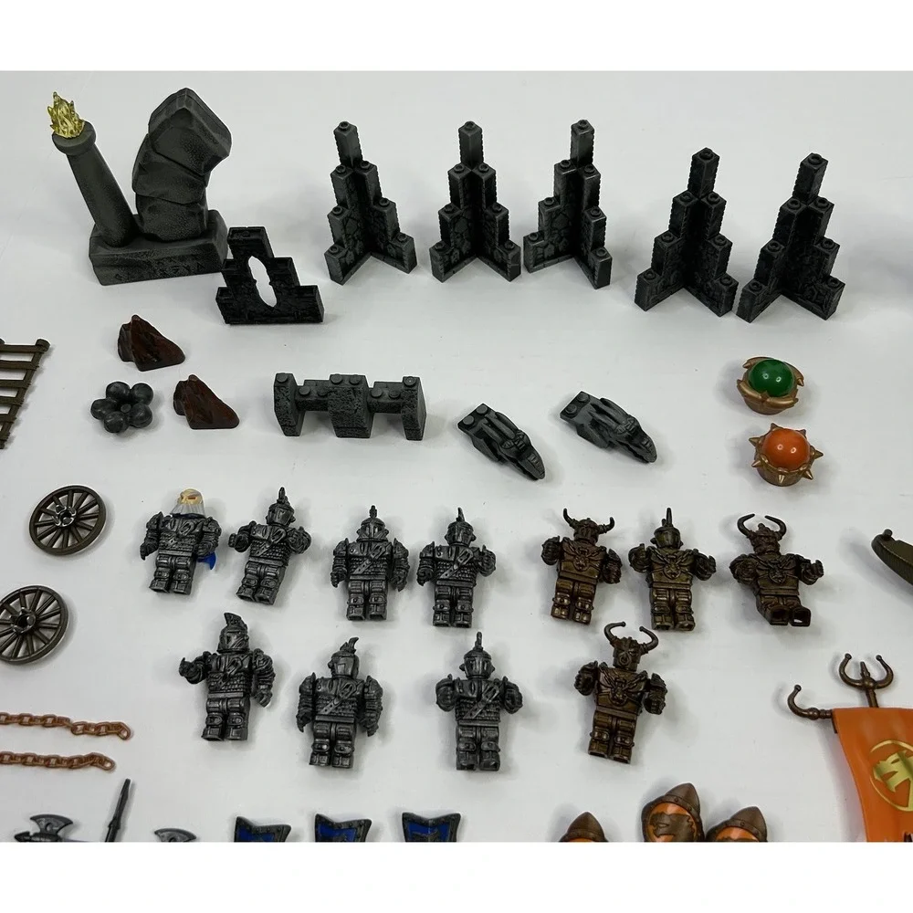 Mega Bloks Dragons Krystal Wars Figures Weapons Shields Accessories Mixed Lot